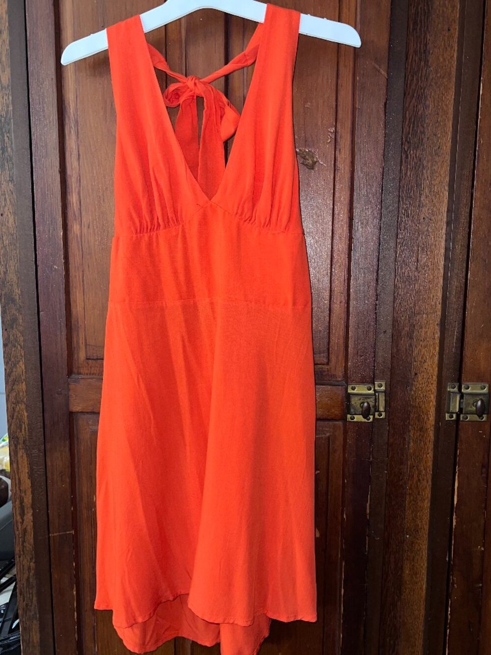 Wild Fable Orange Halter Sundress for Cocktail Day Party Sundress - Picture 3 of 11